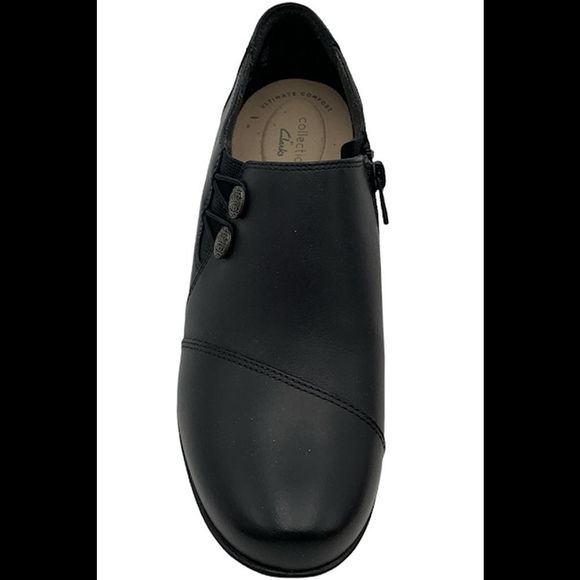 Clarks Collection Leather Shooties Emslie Warren Black - Medium - Picture 3 of 5